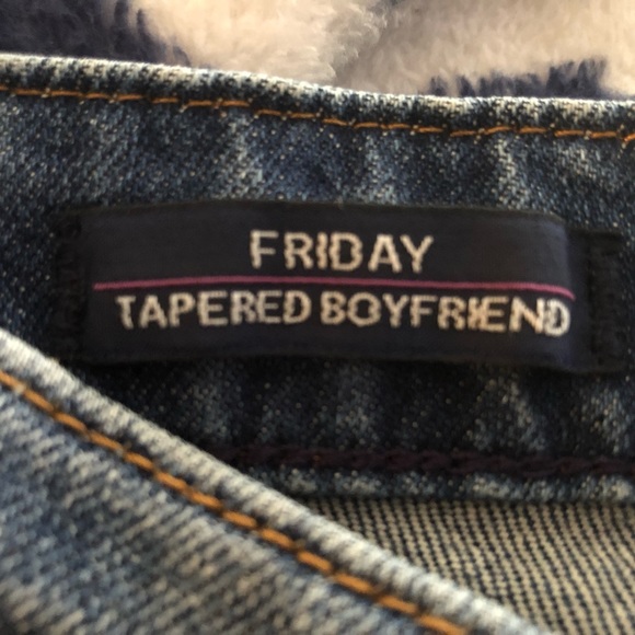 VIGOSS High Rise Friday Tapered Boyfriend Jeans 28 Inseam 26 EUC - Picture 8 of 9